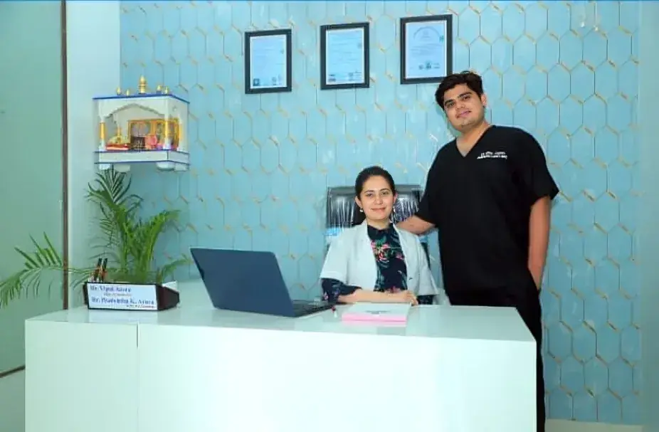 Reception at Dentonation Dental Clinic in Agra